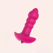 Charger l'image dans la galerie, Vente plug rose vibrant en silicone médical à petit prix.