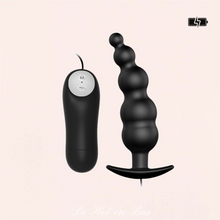 Charger l'image dans la galerie, Ce chapelet anal vibrant vous apportera le plaisir d'une agréable stimulation avec ses boules progressives et son corps flexible.