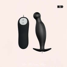 Charger l'image dans la galerie, Vente plug prostatique vibrant avec télécommande simple d'utilisation avec deux boutons : Allumé, éteint. Changement 12 vibrations de niveaux différents.