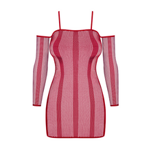 Charger l'image dans la galerie, Magnifique robe grenat Stéphanie de la marque Obsessive de haute qualité.