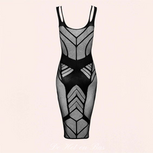 Charger l'image dans la galerie, La collection Tap propose une jolie robe en résille fine maille de couleur noire pour vous offrir une tenue coquine et sensuelle.