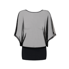 Charger l'image dans la galerie, La robe noire Punker est disponible en taille S/M et L/XL.