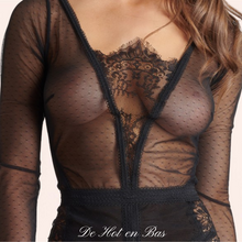 Charger l'image dans la galerie, Robe porte-jarretelles noire - Inspiration Divine