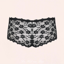 Charger l'image dans la galerie, Shorty en taille L/XL pour femme de couleur noir en dentelle de la marque Obsessive.