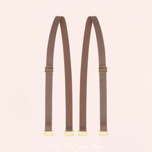 Charger l'image dans la galerie, Livré avec une paire de bretelles assorties ainsi qu'avec une paire de bretelles colorées.