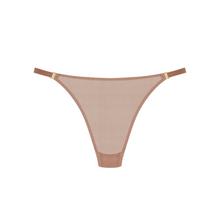Charger l'image dans la galerie, String mini de la collection Corps à Corps pour femme de la marque Maison Close de couleur taupe.