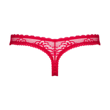 Charger l'image dans la galerie, Srtring en dentelle confortable de couleur rouge pour un coté très sexy et sensuelle en taille L/XL