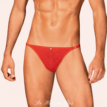 Charger l'image dans la galerie, Vente string en dentelle fine et transparent fabriqué à partir de tissu élastique très confortable pour homme.