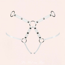 Charger l'image dans la galerie, Vente harnais sexy pour femme de couleur blanc, luxe.