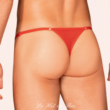 Charger l'image dans la galerie, Une coupe triangle assez large pour ce magnifique string homme en dentelle taille unique de la marque Obsessive.