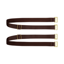 Charger l'image dans la galerie, La paire d'élastique Maison Close de couleur marron est facile à changer pour un changement de style.