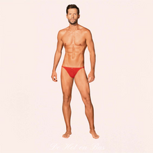 Charger l'image dans la galerie, Le string homme Obsessiver dispose un petit médaillon à l'avant du string pour une touche brillante.