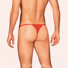 Charger l'image dans la galerie, Le string rouge de la marque Obsessive est disponible sur notre sexshop en ligne De Hot en Bas en taille unique pour convenir à vous tous !
