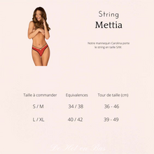 Charger l'image dans la galerie, String rouge et noir - Mettia