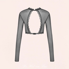 Charger l'image dans la galerie, Le top ouvert au dos est parfait pour votre tenue sexy et érotique ! Votre partenaire va être séduit.