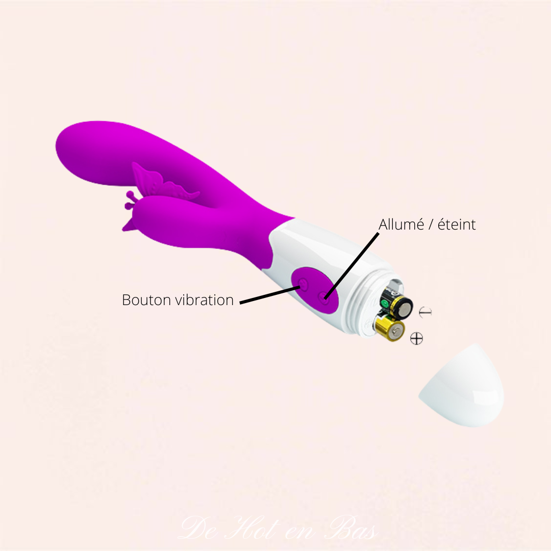 Vibromasseur rabbit avec double ergot deux oreilles Webb - Pretty Love De Hot en Bas Vibromasseur rabbit avec double ergot deux oreilles Webb - Pretty Love De Hot en Bas