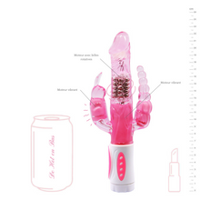 Charger l'image dans la galerie, Plusieurs moteurs sur ce vibromasseur qui fonctionnent parfaitement pour une triple stimulation ! Votre clitoris, la zone anal et le point G est stimuler en même temps.