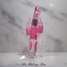 Charger l'image dans la galerie, Vente vibromasseur triple stimulations pour un plaisir maximum avec votre rabbit puissant disponible sur notre loveshop français.