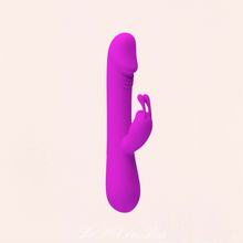 Charger l'image dans la galerie, Achat vibromasseur pour femme rabbit fabriqué en silicone doux de couleur violet très girly.