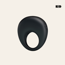 Charger l'image dans la galerie, Magnifique cockring ou anneau pénien pour homme noir vibrant de la marque Pretty Love.
