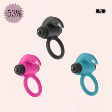 Charger l'image dans la galerie, Cockring vibrant extensible avec ergot rabbit - E9 Virgite
