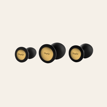 Charger l'image dans la galerie, Les 3 plugs Yranus noir du coffret est fabriqué à partir de silicone de très haute qualité.
