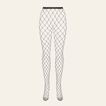 Charger l'image dans la galerie, Les collants en résille de la marque Obsessive sont disponibles en taille S/M/L et XL/XXL pour femme.
