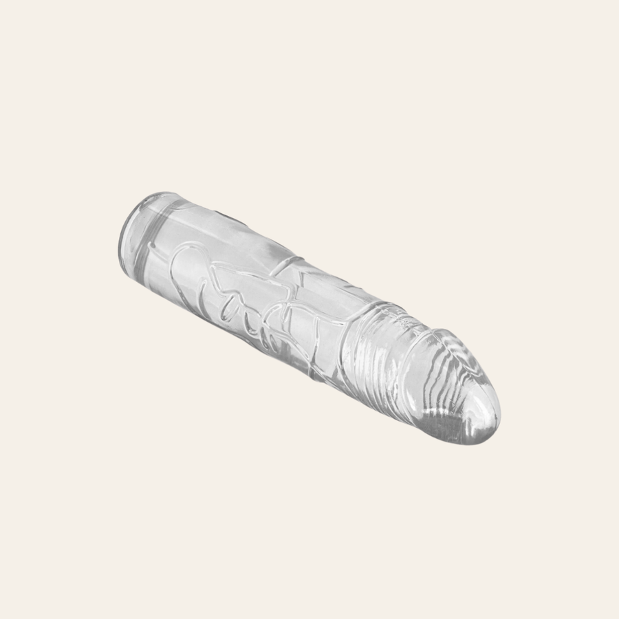 Le dildo gode droit réaliste avec veines et gland de la marque Pure Jelly.