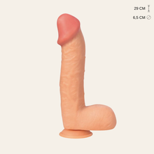 Charger l'image dans la galerie, Vous êtes à la recherche de gode xxl pour des pénétrations intenses ? Ce gode The Super de la marque Captain Red mesure 29 cm de longueur et 6,5 cm de diamètre.
