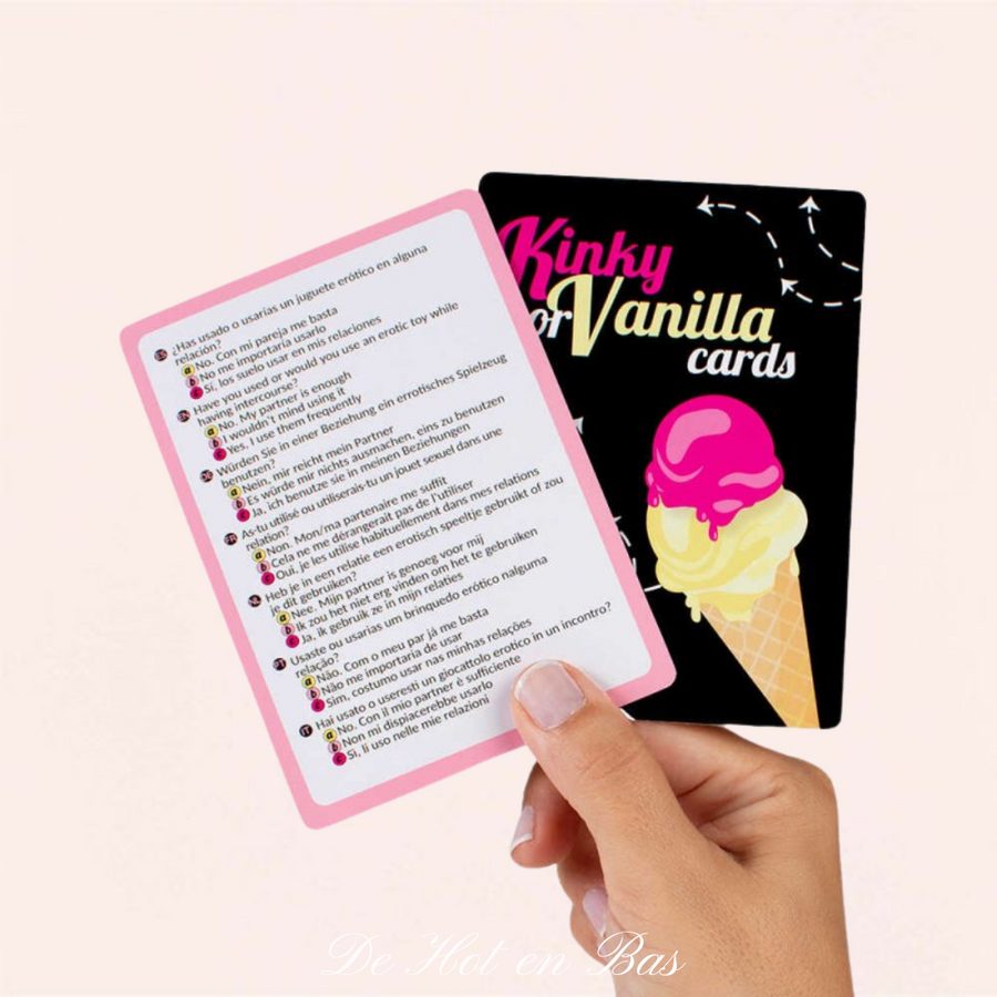 90 cartes test Kinky or Vanilla vont permettre de savoir quelle saveur préférez vous.