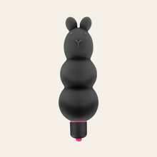 Charger l'image dans la galerie, Mini vibromasseur noir et un peu de rose au niveau de la bague.

