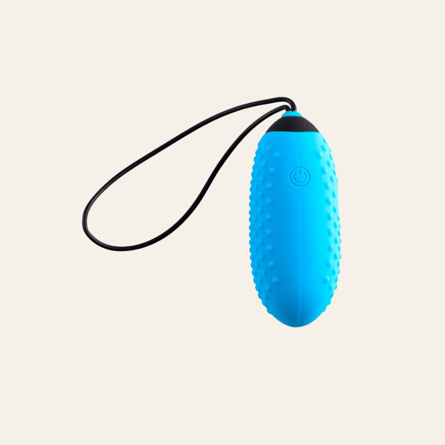 Cet oeuf vibrant est fabriqué en silicone doux et de haute qualité avec dde nombreux petit picots sur l'ensemble du jouet intime Picots Remote Egg pour une stimulation vaginale intense.