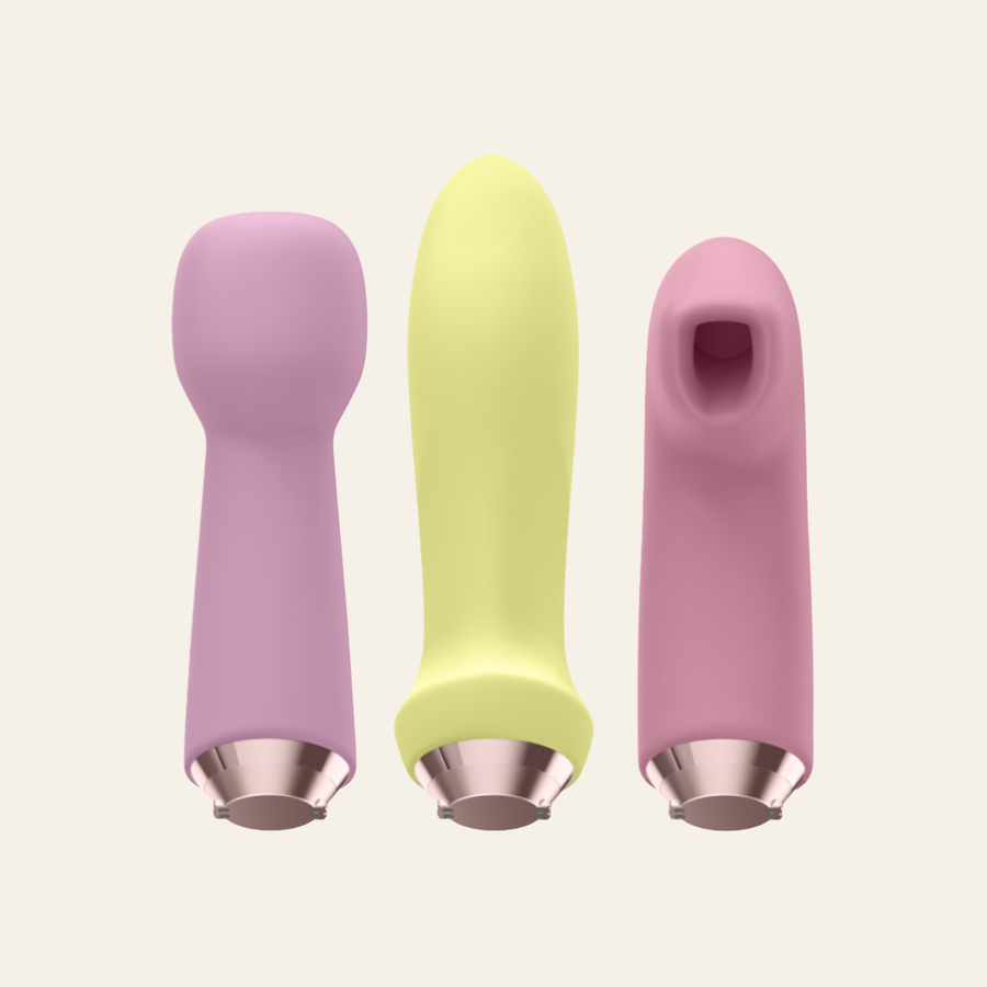Que diriez-vous d'une stimulation clitoridienne sans contact grâce à la technologie brevetée Air Pulse ? Le vibromasseur à ondes de pression dorlote vos papilles avec des picotements de pression négative et des ondes de pression sensuelles. Vous aimez la double stimulation ? Alors laissez-vous séduire par les deux moteurs puissants du vibromasseur rabbit.