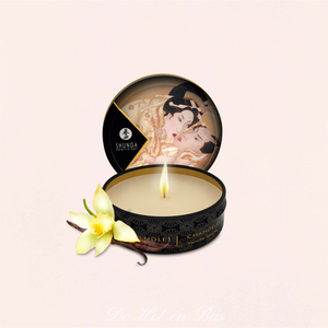 Les petites bougies de massage de la marque Shunga sont des cosmétiques coquins de qualités approuvés par De Hot en Bas.