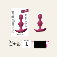 Charger l'image dans la galerie, Le plug anal vibrant en silicone liquide noir très doux est disponible sur notre site en couleur rose/prune.
