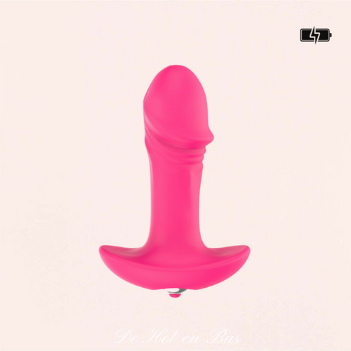 Plug vibrant Gland de couleur rose pour femme de la marque My First pour une initiation du plaisir anal.