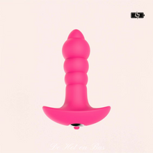 Charger l&#39;image dans la galerie, Vente de plug vibrant de couleur rose pour initiation a l&#39;anal.
