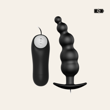 Charger l'image dans la galerie, Ce chapelet anal vibrant vous apportera le plaisir d'une agréable stimulation avec ses boules progressives et son corps flexible.
