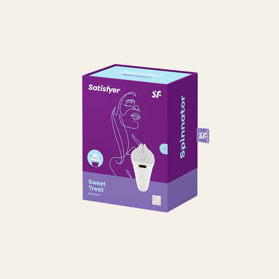 Achetez ce petit stimulateur rotatif totalement fun et design en forme de cône de glace.