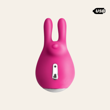 Charger l'image dans la galerie, Stimulateur vibrant rose Bunny Vibe de la marque Yoba pour vos moments coquins.
