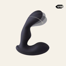 Charger l'image dans la galerie, Stimulateur de prostate Back Forth en silicone noir de la marque Virgite.
