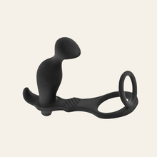 Charger l'image dans la galerie, Stimulateur de prostate pour homme en silicone noir extensible à petit prix.
