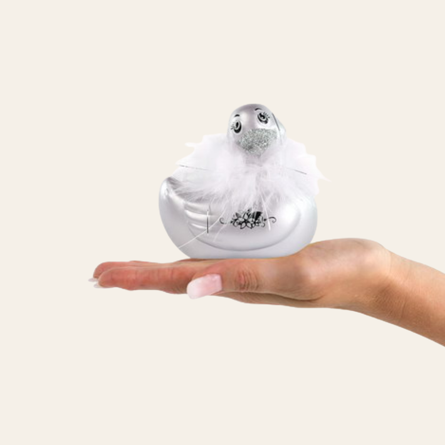 Big Teaze Toys Mini Canard Paris Argenté Avec Bec Pailleté ... Disponible en stock même en raison d'une forte demande.