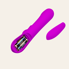 Charger l'image dans la galerie, Le vibromasseur fonctionne avec 3 piles AAA pour un bon fonctionnement de votre rabbit de la marque Pretty Love.
