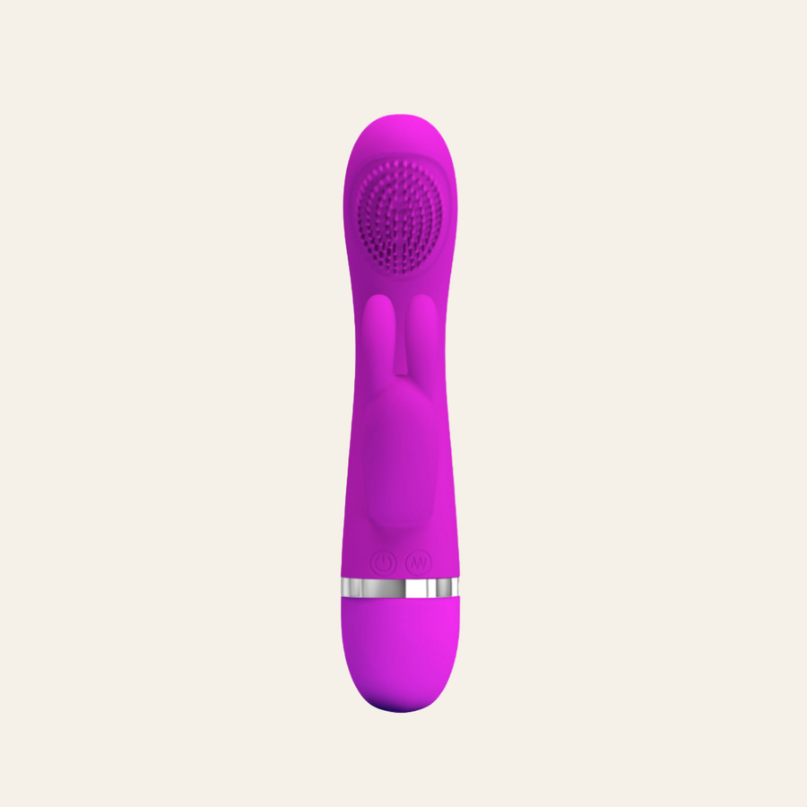 Le vibromasseur rabbit violet de la collection Sog et parfait pour une pénétration et une stimulation du clitoris.