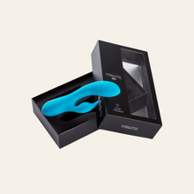 Charger l'image dans la galerie, Votre sextoy vibromasseur rabbit est livré avec un coffret avec mousse noir intégré.
