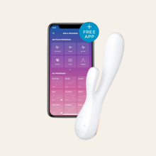 Charger l'image dans la galerie, Des fonctionnalités très performantes, une couleur originale et très glamour pour ce vibromasseur rabbit blanc.
