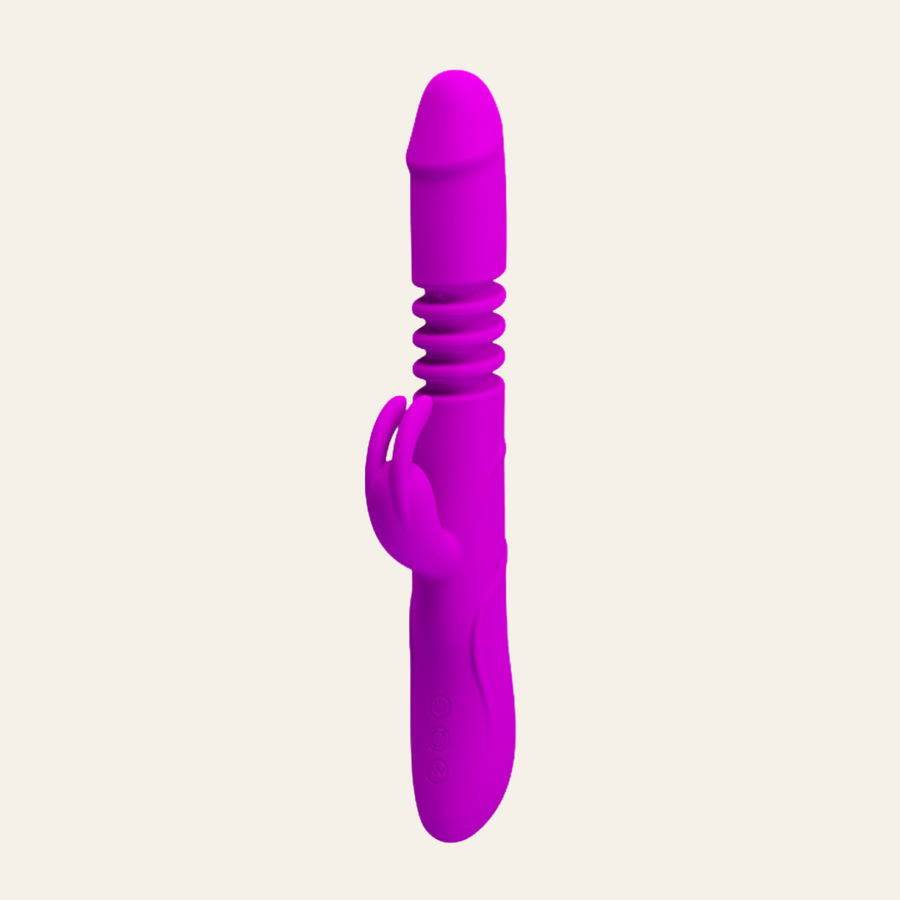 Vous pouvez vous offrir ce magnifique vibromasseur rabbit de la marque Pretty Love pour femme sur notre sexshop en ligne De Hot en Bas.