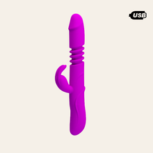 Charger l'image dans la galerie, Le vibromasseur va-et-vient est fabriqué en silicone doux et compatible est les peaux sensibles.
