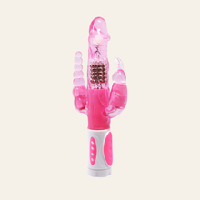 Charger l'image dans la galerie, Vente de vibromasseur rose transparent de la marque Pretty Love pour femme et couple.
